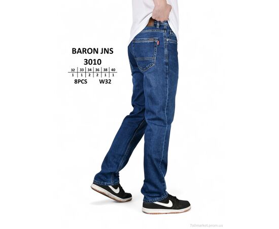 Джинси чоловічі Весна/осінь 3010 (8 шт. р.сітка32-40) "Baron" недорого оптом від прямого постачальника, зображення 4