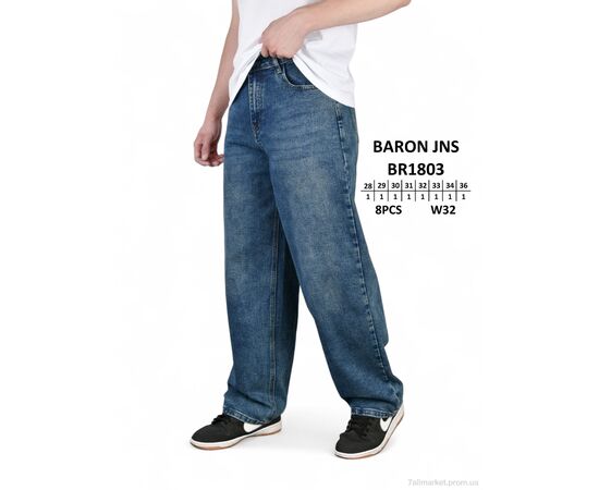 Джинси чоловічі Весна/осінь BR1803 (8 шт. р.сітка28-36) "Baron" недорого оптом від прямого постачальника, зображення 2 Джинси чоловічі Весна/осінь BR1803 (8 шт. р.сітка28-36) "Baron" недорого оптом від прямого постачальника, зображення 2