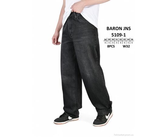 Джинси чоловічі Весна/осінь 5109-1 (8 шт. р.сітка28-36) "Baron" недорого оптом від прямого постачальника, зображення 2 Джинси чоловічі Весна/осінь 5109-1 (8 шт. р.сітка28-36) "Baron" недорого оптом від прямого постачальника, зображення 2