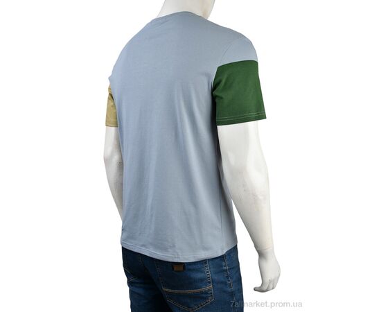 Фотография Футболка мужская Лето 4117-NT48-22-5 blue (5 шт. р.сетка 48-56) "Мир" недорого оптом от прямого поставщика, изображение 2