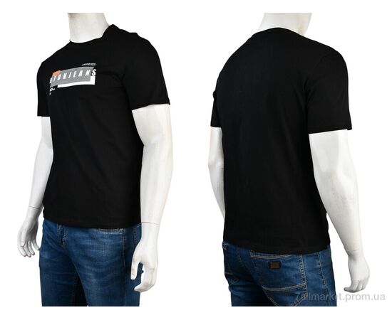 Фотография Футболка мужская Лето 4117-NT48-25-1 black (5 шт. р.сетка 48-56) "Мир" недорого оптом от прямого поставщика, изображение 3