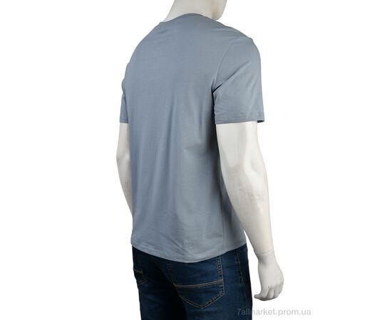 Фотография Футболка мужская Лето 4117-NT48-26-5 blue (5 шт. р.сетка 48-56) "Мир" недорого оптом от прямого поставщика, изображение 2