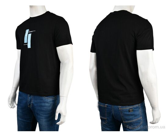 Фотография Футболка мужская Лето 4117-NT48-27-1 black (5 шт. р.сетка 48-56) "Мир" недорого оптом от прямого поставщика, изображение 3