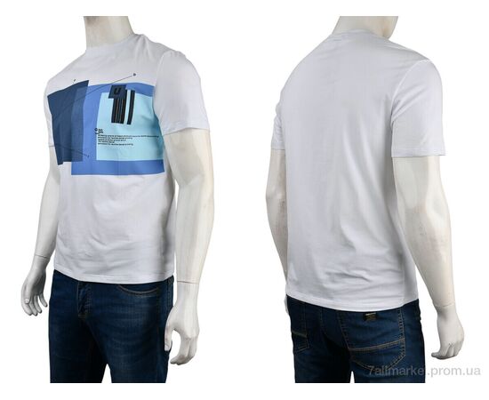 Фотография Футболка мужская Лето 4117-NT48-28-2 white (5 шт. р.сетка 48-56) "Мир" недорого оптом от прямого поставщика, изображение 3