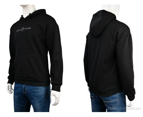 Фотография Батник мужской Весна/осень 4140-XY28 black (5 шт. р.сетка 48-56) "Мир" недорого оптом от прямого поставщика, изображение 3