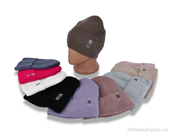 Жіноча шапка Зима 31-03 mix (5 шт. р.сіткаOne size) "TUZZI" недорого оптом від прямого постачальника, зображення 2