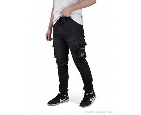 Джинси чоловічі Весна/осінь 8856 (8 шт. р.сітка28-36) "Baron" недорого оптом від прямого постачальника, зображення 2