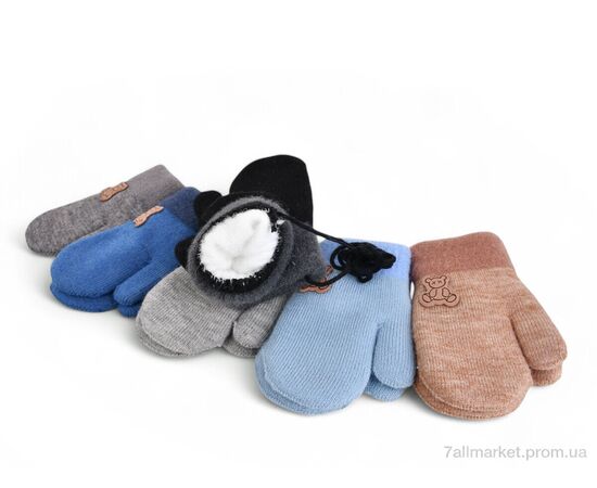 Рукавиці дитячі  J1007 mix (12 шт. р.сітка2-4) "TUZZI" недорого оптом від прямого постачальника, зображення 2