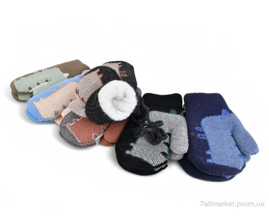 Рукавиці дитячі  J1016 mix (12 шт. р.сітка3-5) "TUZZI" недорого оптом від прямого постачальника, зображення 2