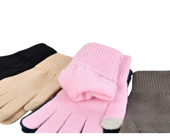 Фотография Перчатки женские Зима J2033 mix (12 шт. р.сетка One size) "TUZZI" недорого оптом от прямого поставщика, изображение 2