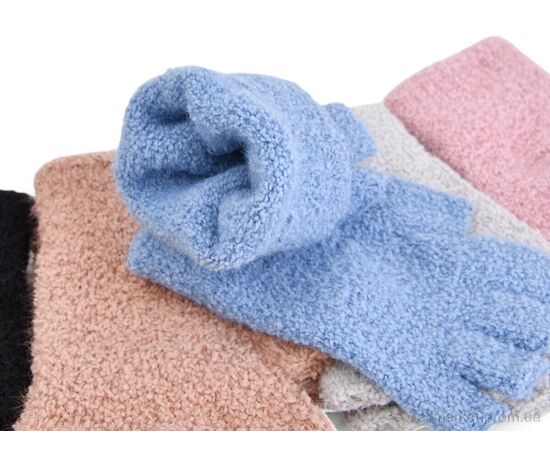 Рукавички жіночі Зима J3009 mix (тедди) (12 шт. р.сіткаOne size) "TUZZI" недорого оптом від прямого постачальника, зображення 2