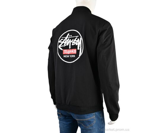 Куртка мужская Весна/осень 4162-88015-1 black (5 шт. р.сетка S-2XL) "Мир" недорого оптом от прямого поставщика, изображение 2 Фотография Куртка мужская Весна/осень 4162-88015-1 black (5 шт. р.сетка S-2XL) "Мир" недорого оптом от прямого поставщика, изображение 2