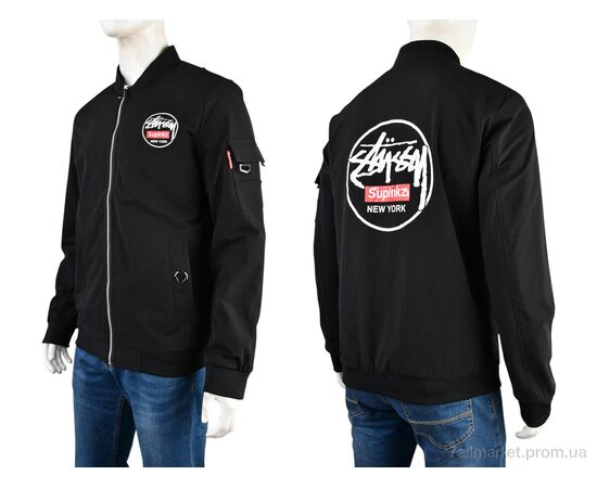 Куртка мужская Весна/осень 4162-88015-1 black (5 шт. р.сетка S-2XL) "Мир" недорого оптом от прямого поставщика, изображение 3 Фотография Куртка мужская Весна/осень 4162-88015-1 black (5 шт. р.сетка S-2XL) "Мир" недорого оптом от прямого поставщика, изображение 3