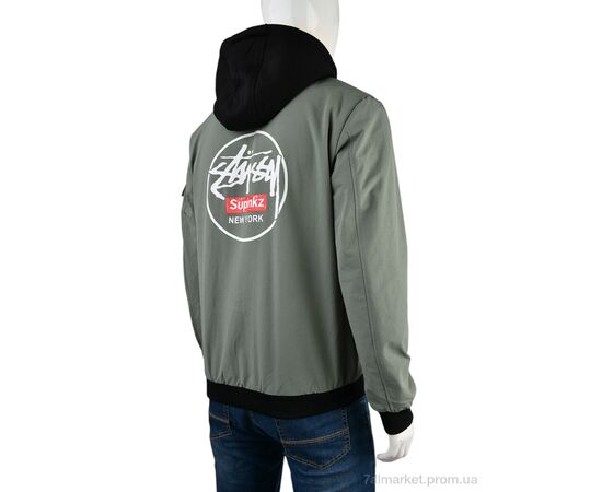 Куртка мужская Весна/осень 4162-88015-3 green (5 шт. р.сетка S-2XL) "Мир" недорого оптом от прямого поставщика, изображение 2 Фотография Куртка мужская Весна/осень 4162-88015-3 green (5 шт. р.сетка S-2XL) "Мир" недорого оптом от прямого поставщика, изображение 2