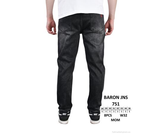 Джинси чоловічі Весна/осінь 751 (8 шт. р.сітка28-36) "Baron" недорого оптом від прямого постачальника, зображення 3