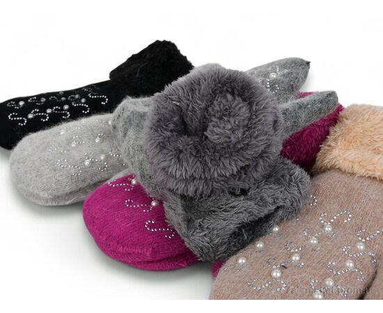 Рукавички для жінок Зима B42 mix (12 шт. р.сіткаOne size) "TUZZI" недорого оптом від прямого постачальника, зображення 2