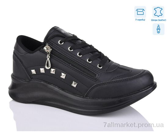 Кросівки жіночі модні Весна/осінь 645 all black (8 пар р.36-40) "STT" недорого оптом від прямого постачальника Кросівки жіночі модні Весна/осінь 645 all black (8 пар р.36-40) "STT" недорого оптом від прямого постачальника