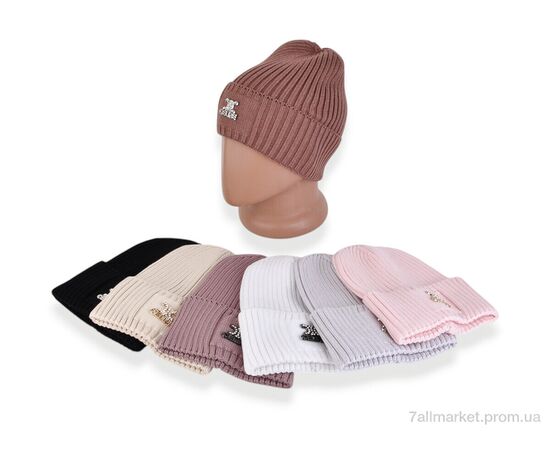 Жіноча шапка Весна/осінь 14-03 mix (5 шт. р.сіткаOne size) "TUZZI" недорого оптом від прямого постачальника, зображення 2