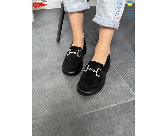 Туфлі жіночі стильні Весна/осінь 360 чорний з. (8 пар р.36-41) "ARTO" недорого оптом від прямого постачальника, зображення 2