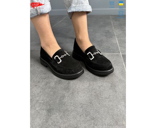 Туфлі жіночі стильні Весна/осінь 360 чорний з. (8 пар р.36-41) "ARTO" недорого оптом від прямого постачальника, зображення 3