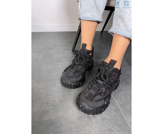 Кросівки жіночі модні Весна/осінь BA1001-1 black (8 пар р.36-40) "S.Sofi.S" недорого оптом від прямого постачальника, зображення 3