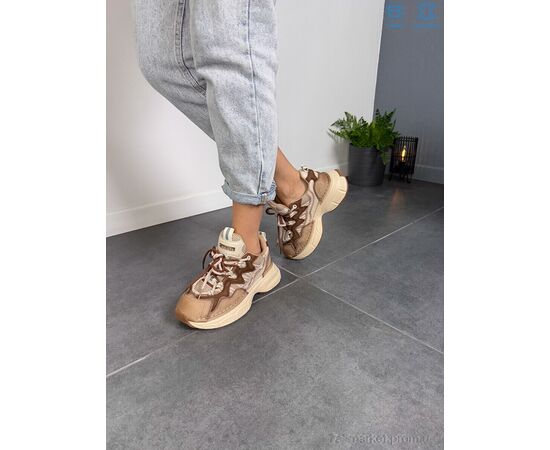 Кросівки жіночі модні Весна/осінь BA1002-1 l.brown (8 пар р.36-40) "S.Sofi.S" недорого оптом від прямого постачальника, зображення 3