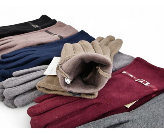 Рукавички жіночі Зима 286-6 mix (12 шт. р.сітка6,5-8,5) "CAP" недорого оптом від прямого постачальника, зображення 2