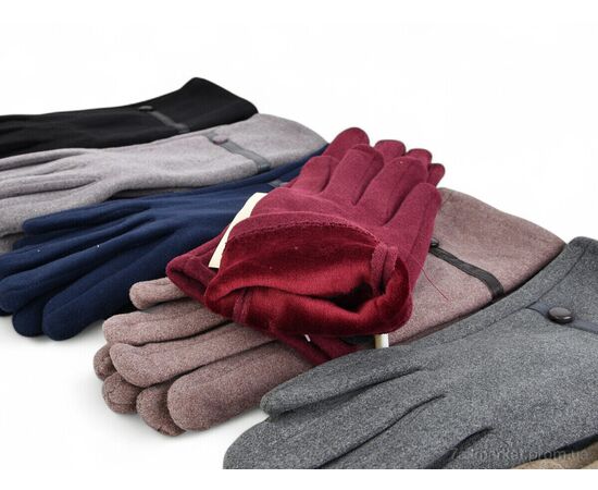 Рукавички жіночі Зима 286-8 mix (12 шт. р.сітка6,5-8,5) "CAP" недорого оптом від прямого постачальника, зображення 2