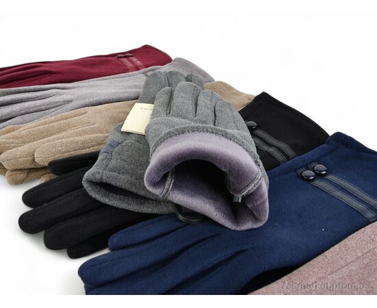 Рукавички жіночі Зима 286-9 mix (12 шт. р.сітка6,5-8,5) "CAP" недорого оптом від прямого постачальника, зображення 2