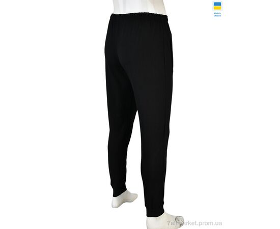 Спортивные брюки мужские Весна/осень 004-3 black (5 шт. р.сетка 46-54) "Banko" недорого оптом от прямого поставщика, изображение 3 Фотография Спортивные брюки мужские Весна/осень 004-3 black (5 шт. р.сетка 46-54) "Banko" недорого оптом от прямого поставщика, изображение 3