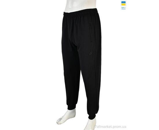 Спортивні штани чоловічі Весна/осінь 009-3 black (5 шт. р.сітка46-54) "Banko" недорого оптом від прямого постачальника, зображення 2 Спортивні штани чоловічі Весна/осінь 009-3 black (5 шт. р.сітка46-54) "Banko" недорого оптом від прямого постачальника, зображення 2