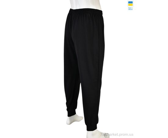 Спортивні штани чоловічі Весна/осінь 009-3 black (5 шт. р.сітка46-54) "Banko" недорого оптом від прямого постачальника, зображення 3 Спортивні штани чоловічі Весна/осінь 009-3 black (5 шт. р.сітка46-54) "Banko" недорого оптом від прямого постачальника, зображення 3