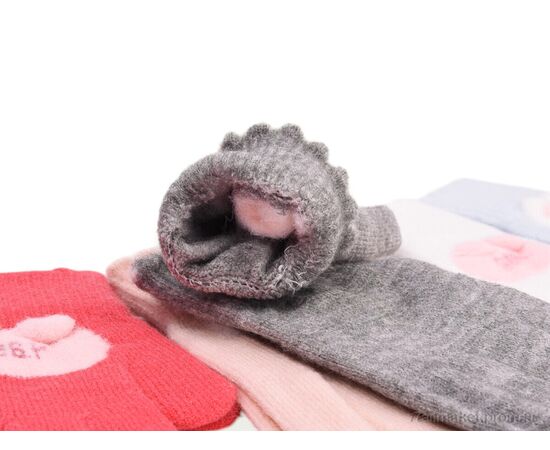 Рукавички для дітей Зима 6060 (з начосом) mix (12 шт. р.сітка5-8) "CAP" недорого оптом від прямого постачальника, зображення 2