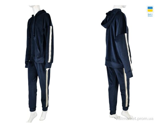 Спортивный костюм женский Зима 006-5 navy (4 шт. р.сетка 52-58) "Banko" недорого оптом от прямого поставщика, изображение 3 Фотография Спортивный костюм женский Зима 006-5 navy (4 шт. р.сетка 52-58) "Banko" недорого оптом от прямого поставщика, изображение 3