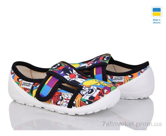 Тапки дитячі домашні Весна/осінь 201-133 черн (6 пар р.24-29) "Weestep-Ukraine" недорого оптом від прямого постачальника, зображення 2