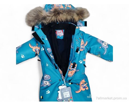 Комбінезон дитячий Зима B831 бірюзовий (5 шт. р.сітка80-104) "Kids-modnik" недорого оптом від прямого постачальника, зображення 3 Комбінезон дитячий Зима B831 бірюзовий (5 шт. р.сітка80-104) "Kids-modnik" недорого оптом від прямого постачальника, зображення 3