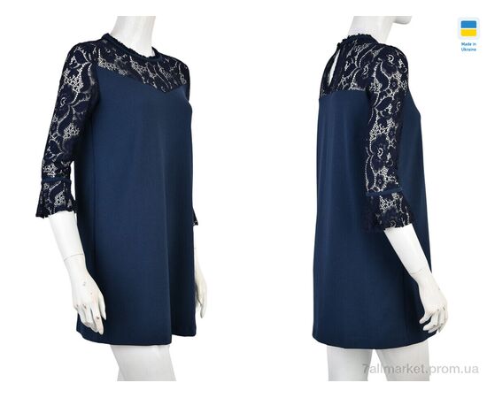 Плаття жіноче Весна/осінь 0809 синій (2 шт. р.сітка34-38) "Vande Grouff" недорого оптом від прямого постачальника, зображення 3 Плаття жіноче Весна/осінь 0809 синій (2 шт. р.сітка34-38) "Vande Grouff" недорого оптом від прямого постачальника, зображення 3