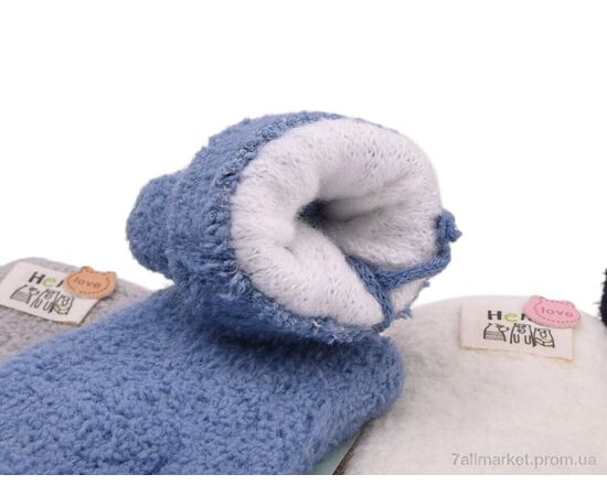 Фотография Варежки детские Зима 5212 (тедди) mix (12 шт. р.сетка 1-3) "TUZZI" недорого оптом от прямого поставщика, изображение 2