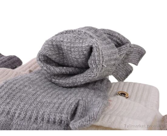 Фотография Варежки для женщин Зима 2256 (альпака) mix (12 шт. р.сетка One size) "TUZZI" недорого оптом от прямого поставщика, изображение 2