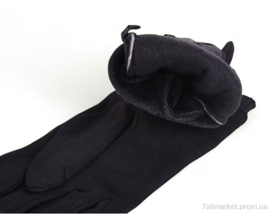 Чоловічі рукавиці Зима 25 замш-плащівка black (10 шт. р.сітка11-13) "PAIDI" недорого оптом від прямого постачальника, зображення 2