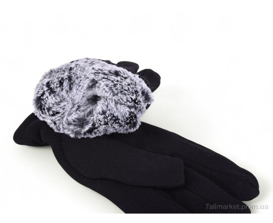 Чоловічі рукавиці Зима 72-3 трикотаж black (10 шт. р.сітка11-13) "PAIDI" недорого оптом від прямого постачальника, зображення 2