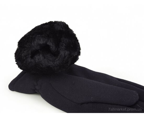 Чоловічі рукавиці Зима 75-2 трикотаж black (10 шт. р.сітка11-13) "PAIDI" недорого оптом від прямого постачальника, зображення 2