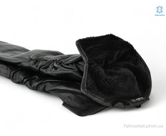 Рукавички жіночі Зима 901-1 шкіра black (10 шт. р.сітка6,5-8,5) "PAIDI" недорого оптом від прямого постачальника, зображення 2