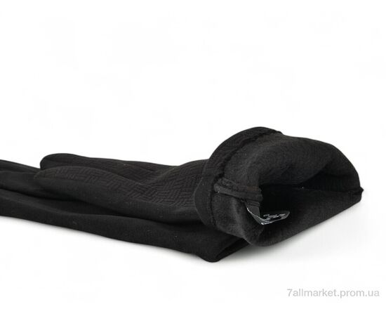 Рукавички жіночі Зима 30 замш-текстиль black (10 шт. р.сітка6,5-8,5) "PAIDI" недорого оптом від прямого постачальника, зображення 2