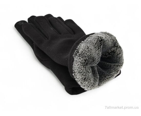 Рукавички жіночі Зима 38-5 трикотаж black (10 шт. р.сітка6,5-8,5) "PAIDI" недорого оптом від прямого постачальника, зображення 2