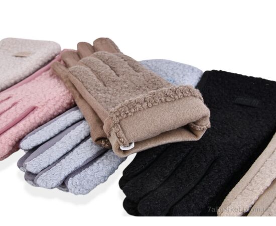 Перчатки женские Зима B18-65 (тедді-плюш) mix (12 шт. р.сетка 6,5-8,5) "TUZZI" недорого оптом от прямого поставщика, изображение 2 Фотография Перчатки женские Зима B18-65 (тедді-плюш) mix (12 шт. р.сетка 6,5-8,5) "TUZZI" недорого оптом от прямого поставщика, изображение 2