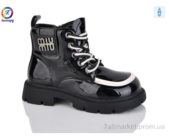 Черевики дитячі зручні Весна/осінь F122B-1 (8 пар р.27-31) "Леопард" недорого оптом від прямого постачальника, зображення 2