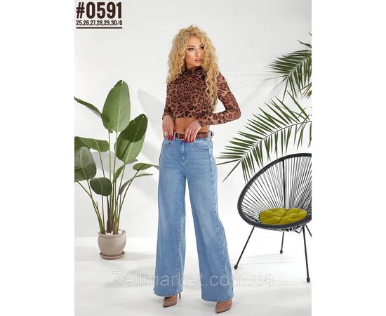 Фотография Женские джинсы палаццо размерный ряд 25,26,27,28,29,30 "PARTNERS" недорого от прямого поставщика, изображение 2