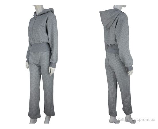 Спортивный костюм женский Весна/осень WLT4366 grey (4 шт. р.сетка S-XL) "Fabullok" недорого оптом от прямого поставщика, изображение 3 Фотография Спортивный костюм женский Весна/осень WLT4366 grey (4 шт. р.сетка S-XL) "Fabullok" недорого оптом от прямого поставщика, изображение 3