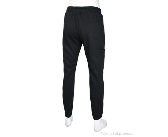 Фотография Спортивные брюки мужские Зима 3943-A46 black (5 шт. р.сетка M-3XL) "Мир" недорого оптом от прямого поставщика, изображение 2